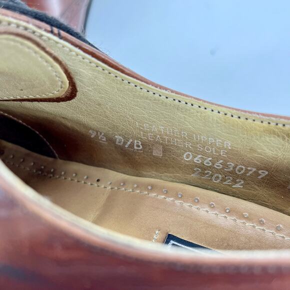 Bostonian Impression Mens Wingtip Brown Leather Oxford shoes‎ (22022) Size 9.5 main image 4